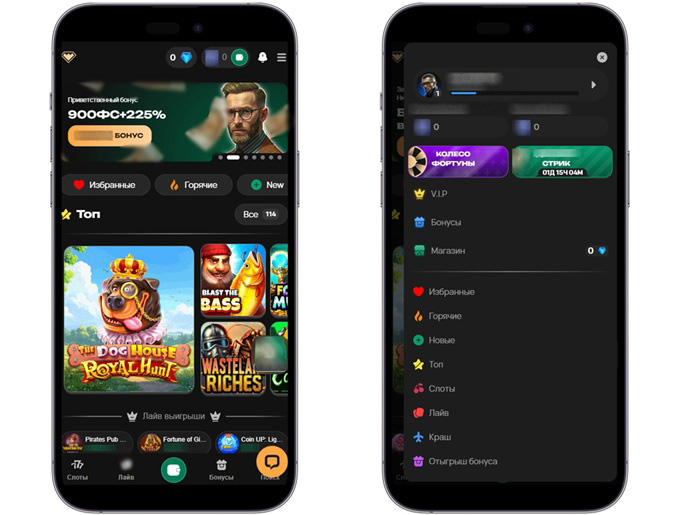 Казино на смартфоне