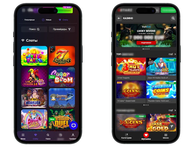Мобильная версия казино