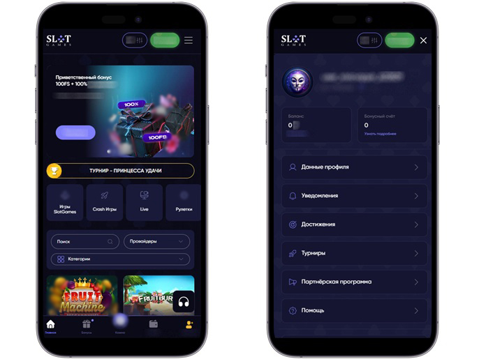 Мобильная версия SlotGames